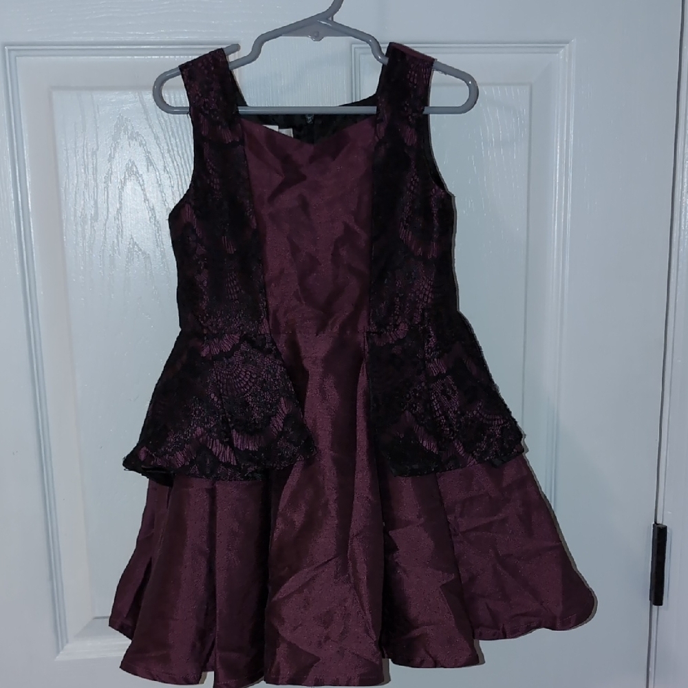 Chasing Fireflies Lace Peplum Party Dress